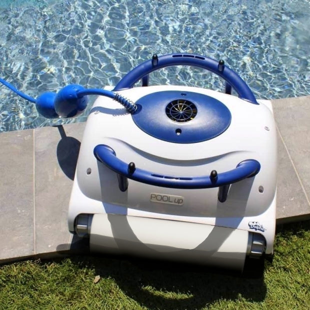 Dolphin Pool UP Digital - Robot Elettrico Pulitore per Piscina fino a 8 Mt per Rivestimento in Ceramica Cemento Verniciato Vetroresina & PVC con Gradino Perimetrale - MY2024