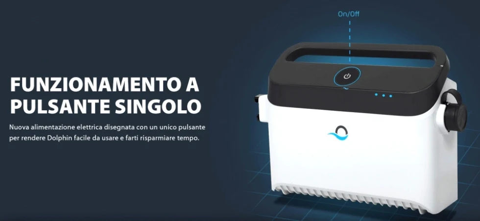 Dolphin Zenit 20i IoT Wi-Fi Bluetooth Smart Active Timer Gyro Digital - Robot Elettrico Pulitore per Piscina fino a 15 Mt - APP MyDolphin Plus - TOP GAMMA - MY2025