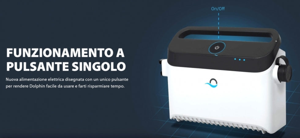 Dolphin PROX 90i IoT Wi-Fi APP MyDolphin Plus Bluetooth Timer Gyro Digital - Robot Elettrico Pulitore per Piscina fino a 20 Mt - MY2024