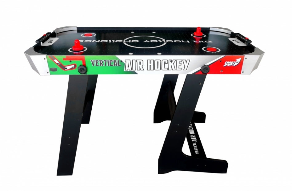 Tavolo Air Hockey Sport One Vertical Italy Salvaspazio con Ventola ed Accessori - Cm. 121 X 61 X 77 - SPECIAL EDITION