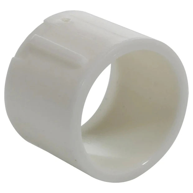 Boccola spazzola bianca per robot piscina Maytronics Dolphin, cilindrica e liscia.