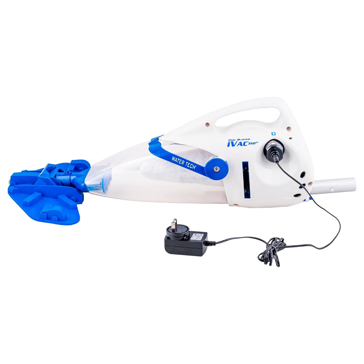 Aspiratore WaterTech IVAC 350 con batteria ricaricabile e caricatore, per pulizia piscina e SPA.
