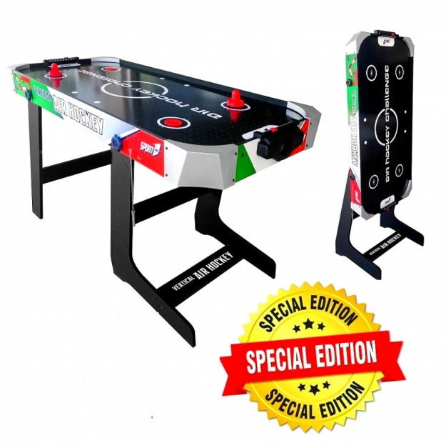 Tavolo Air Hockey Sport One Vertical Italy Salvaspazio con Ventola ed Accessori - Cm. 121 X 61 X 77 - SPECIAL EDITION