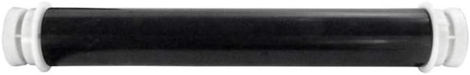 Tubo rullo nero per spazzola PVC lamellare, compatibile con robot piscina Hayward Aquavac e TigerShark.