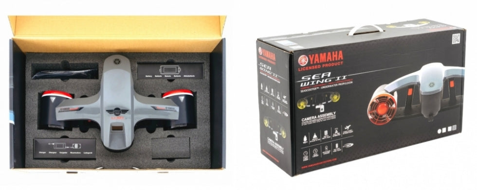 Seascooter Seaflyer Yamaha SeaWing II Lithium Giallo Batteria al Litio - Propulsore Subacqueo - Km/h 8 - Profondità Mt 30 - 2 Velocità - Watt 296 - Schermo OLED