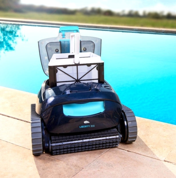 Dolphin Liberty 300 Eco Cordless - Robot Pulitore a Batteria al Litio per Piscina fino a 10 Mt - FONDO + PARETI - NOVITA' 2024