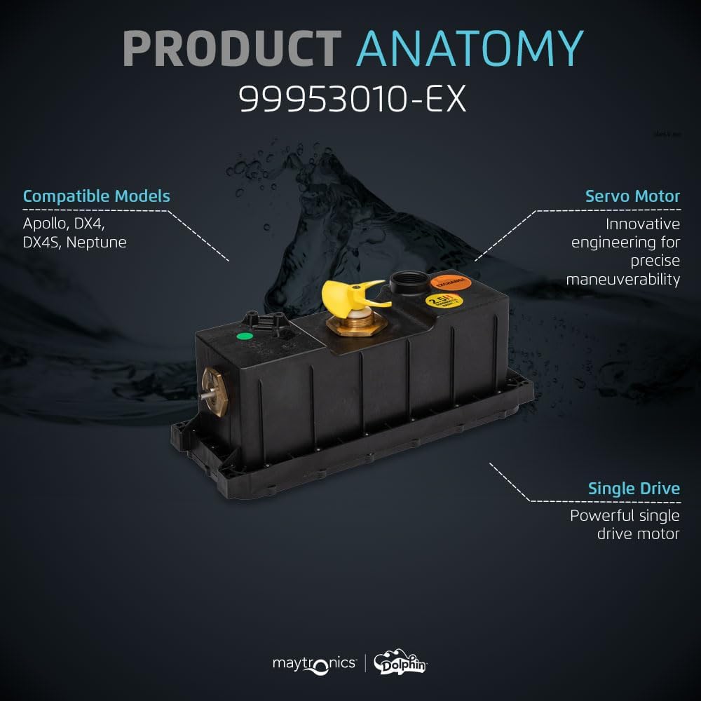 Box motore con centralina per robot piscina Maytronics Dolphin, modello 99953010-EX.