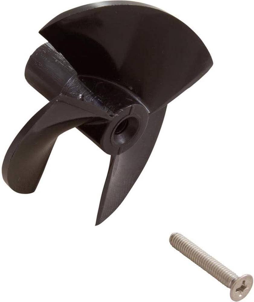 Ventola elica nera con vite per robot piscina Maytronics Dolphin serie E/F/S/Z e altri modelli.