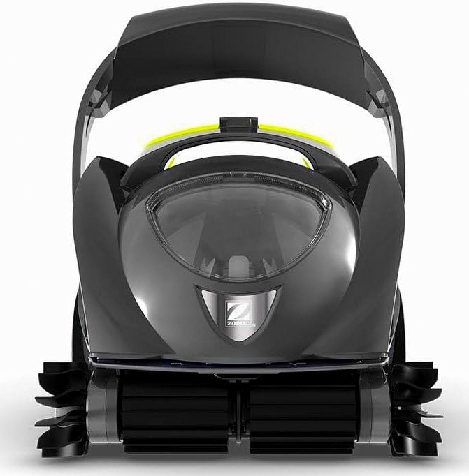 Robot pulitore Zodiac SPABOT OS 0800 cordless, design nero, vista frontale, adatto per idromassaggio e SPA.