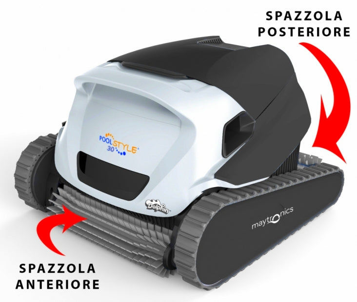 Dolphin Poolstyle 30 Digital - Robot Elettrico Pulitore per Piscina fino a 12 Mt - FONDO + PARETI + LINEA - NOVITA' 2024
