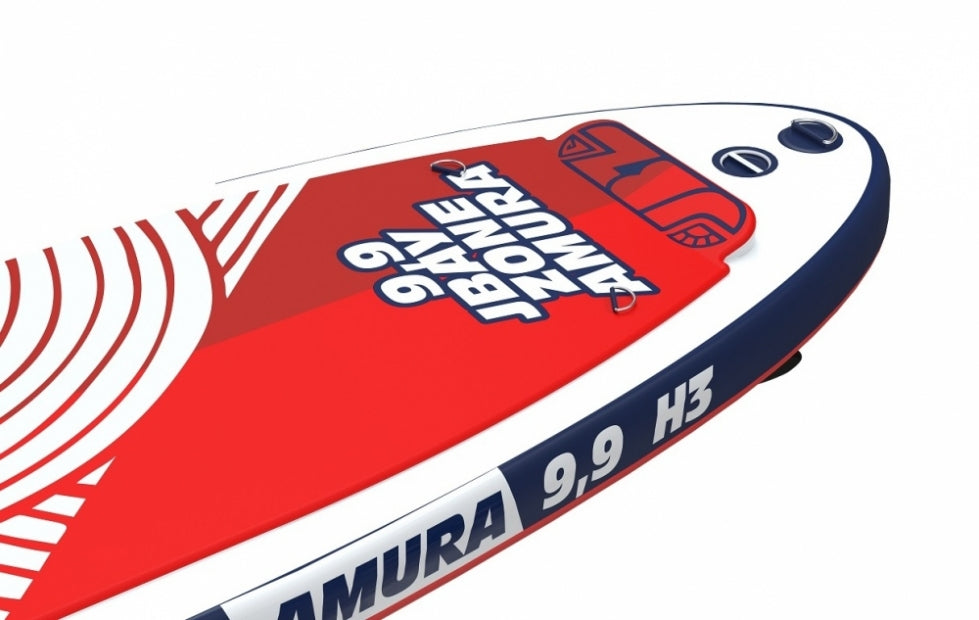 Tavola Stand Up Paddle Sup Gonfiabile JBay.Zone Amura H3 - 9'9" Cm. 297x81x10 - Portata Kg 95 - Completo di Accessori 