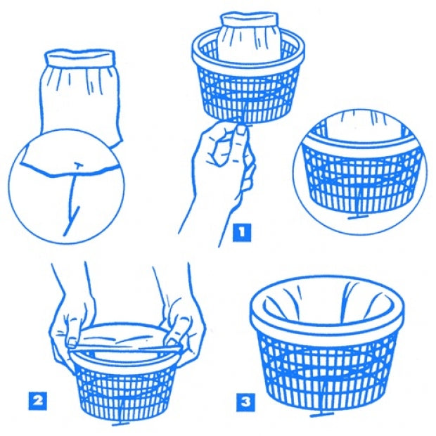 36 Sacchetti Calze Pre Filtro Universali Toucan per Skimmer Piscina & SPA Net Skim - Confezione da 36 Pezzi