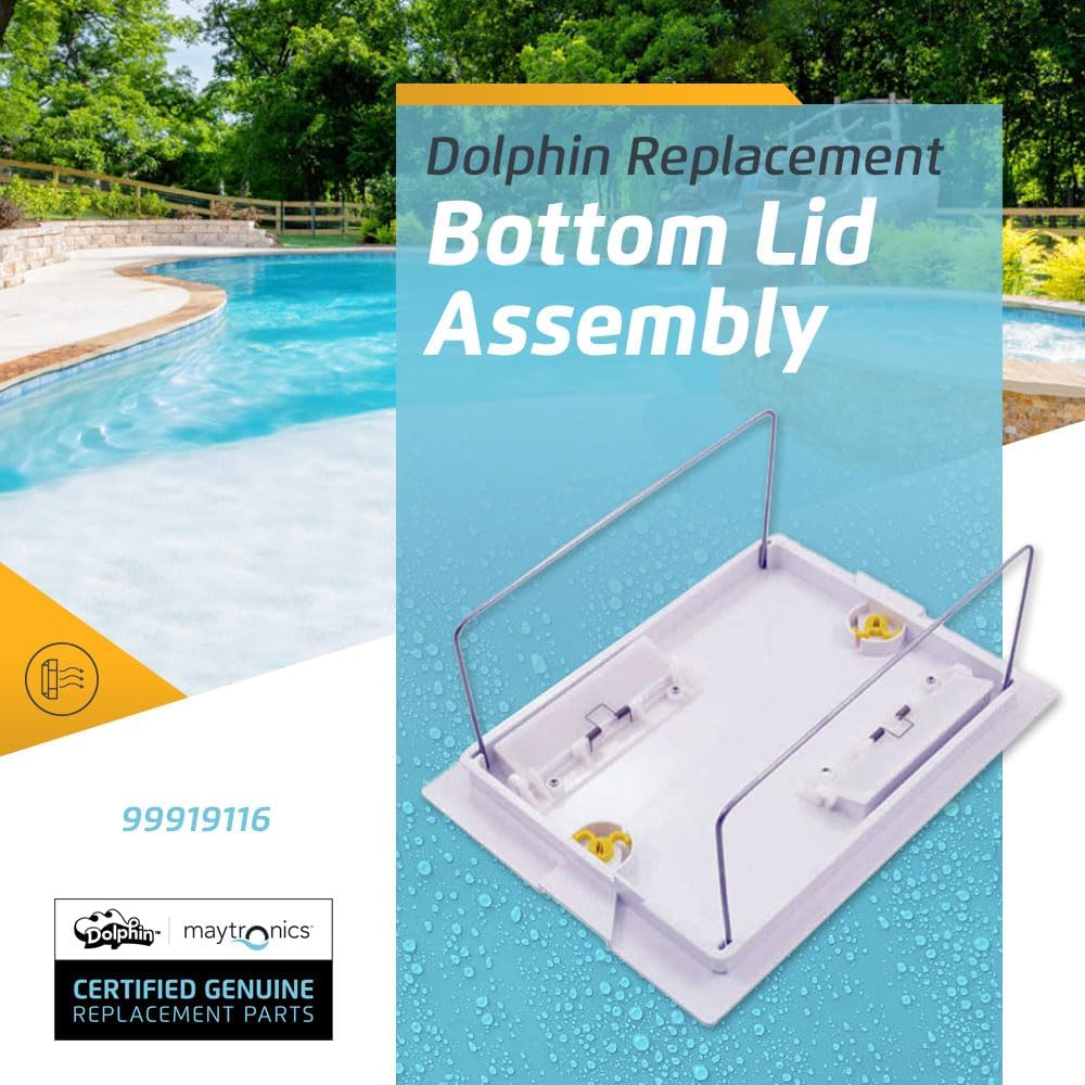 Supporto di fondo per sacchetto filtrante Maytronics Dolphin, codice 99919116, su sfondo piscina.