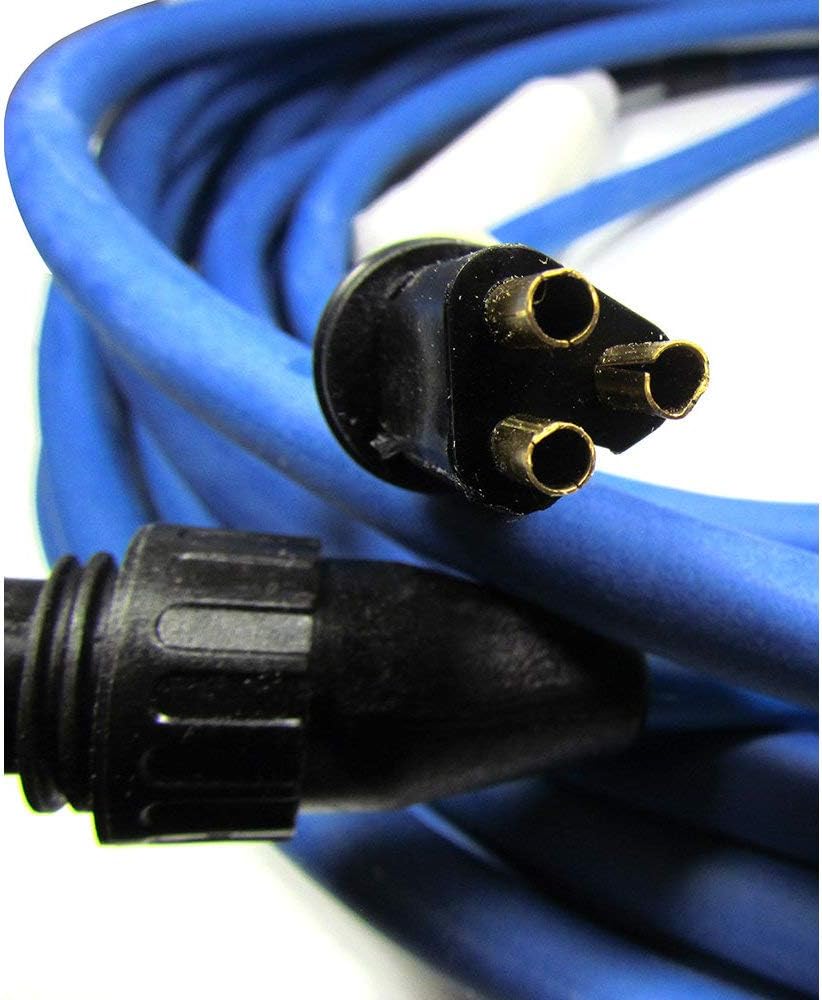 Cavo galleggiante blu 18 mt, 3 pin con swivel e connettori per robot piscina Maytronics Dolphin.