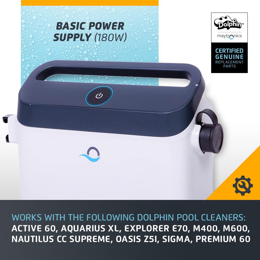 Trasformatore di alimentazione per robot piscina Dolphin, compatibile con vari modelli, 180W.
