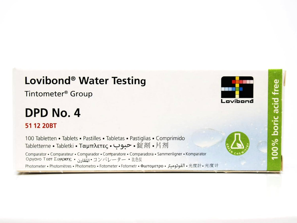 Well2wellness® 100 Pastiglie Test Ossigeno Attivo O2 Per Piscina (DPD No.4 Rapid) - 10x10 Pezzi - 2