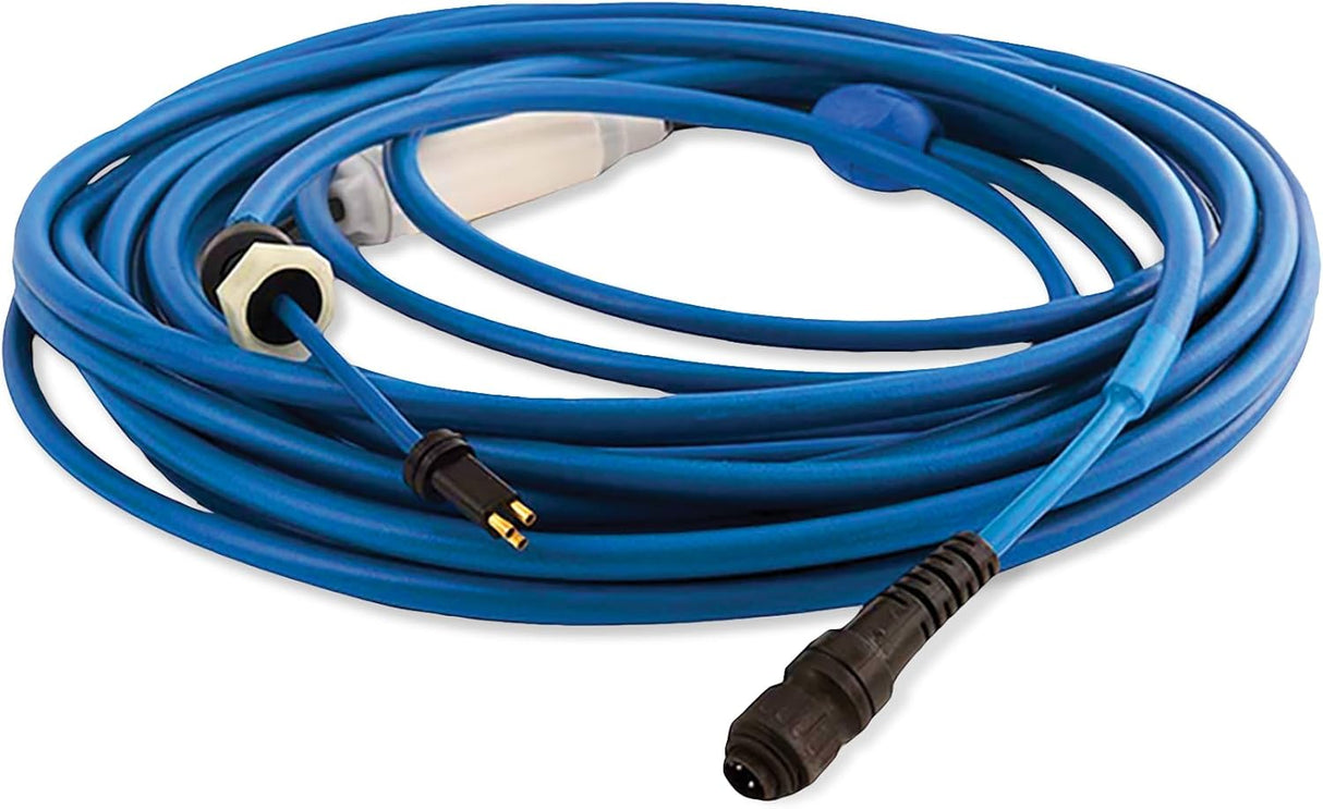 Cavo galleggiante blu 18 m con connettori e swivel per robot piscina Maytronics Dolphin vari modelli.