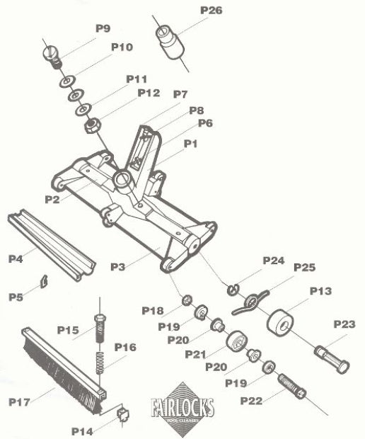 Guarnizione Orizzontale Striscia di Gomma Aspirafango Fairlocks per Piscina