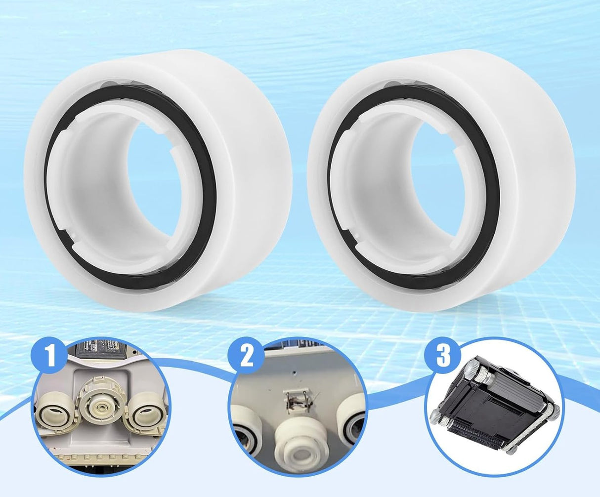 Cuscinetti motore bianchi per robot pulitore Hayward AquaVac e TigerShark, modello CX26002.