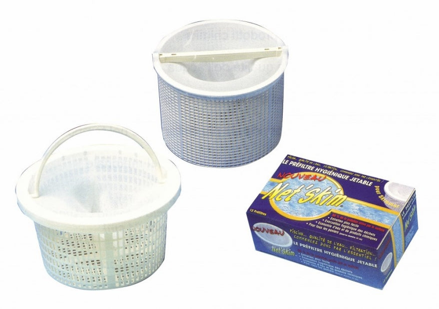 36 Sacchetti Calze Pre Filtro Universali Toucan per Skimmer Piscina & SPA Net Skim - Confezione da 36 Pezzi