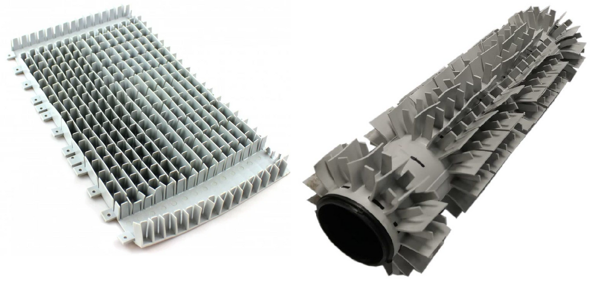 Spazzola lunga in PVC per anelli Wonder, compatibile con vari modelli di robot piscina Maytronics Dolphin.