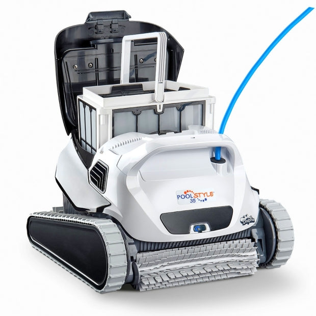 Dolphin Poolstyle 35i IoT Wi-Fi Bluetooth APP MyDolphin Plus Digital - Robot Elettrico Pulitore per Piscina fino a 12 Mt - FONDO + PARETI + LINEA - NOVITA' 2024