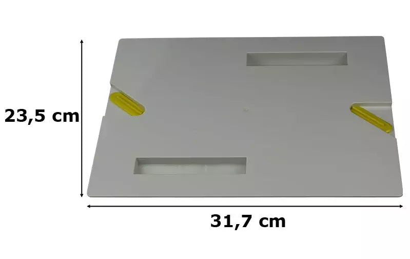 Supporto di fondo rettangolare per sacchetto filtrante, dimensioni 23,5x31,7 cm, per robot piscina Dolphin.