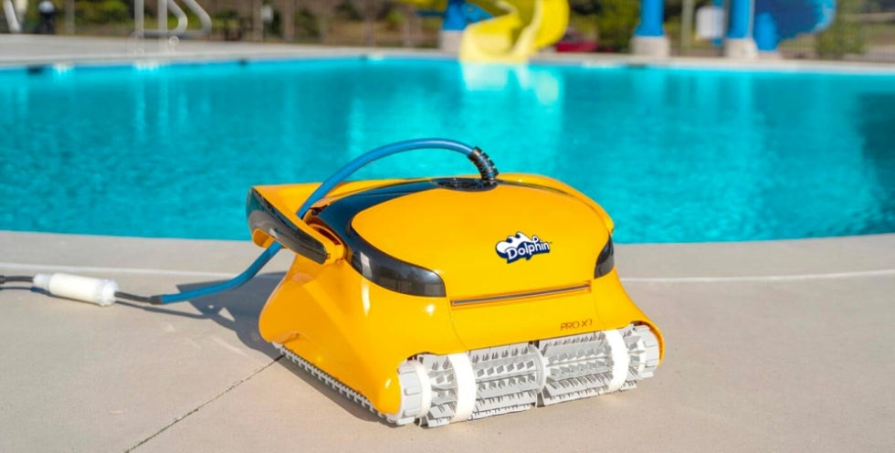 Dolphin PRO X1 Active Timer Gyro Digital con Radiocomando - Robot Elettrico Pulitore per Piscina fino a 20 Mt - MY2024