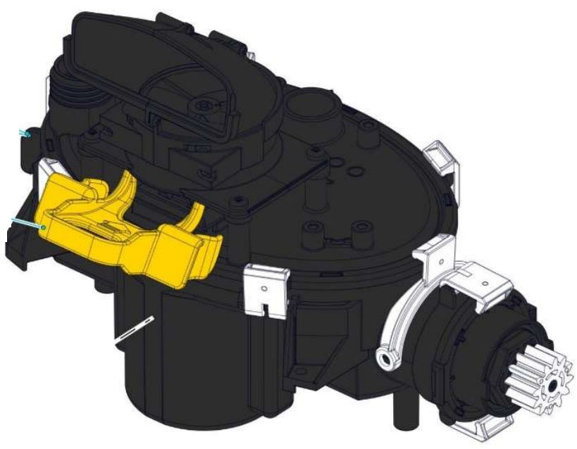 Chiave Blocco Girante Ventola Impeller Safety Locker Robot Piscina a Batteria Maytronics Dolphin Liberty 100 - 200 - 300 - 400 - 600 / M96450071