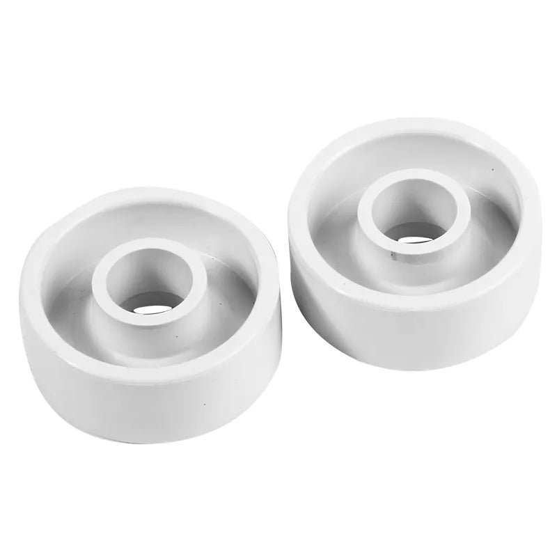 Ruote di ricambio grandi per aspirafango Fairlocks, Pack C, in plastica bianca, due pezzi.