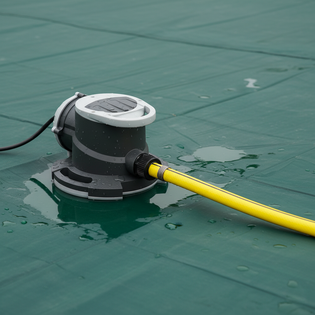 ElettroPompa Automatica Sommergibile Glong Cover 2 in 1 Svuota Telo Copertura Invernale per Piscina da Acqua Piovana - Anti Ribaltamento