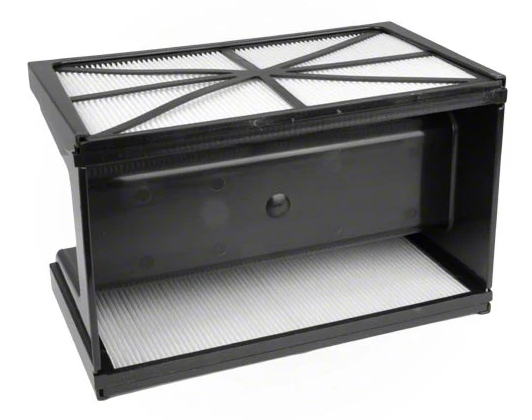 Valvola supporto filtrante con 2 cartucce a trama fine per robot piscina Hayward Tiger Shark.