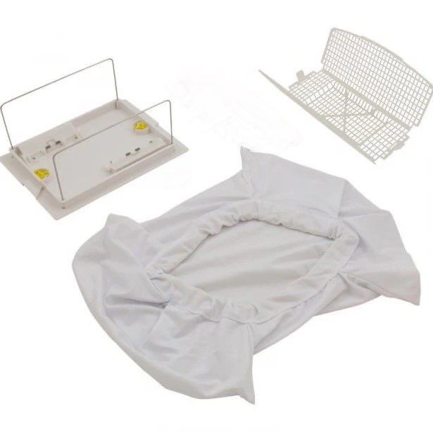 Kit conversione filtro a sacco in tessuto 50 micron per robot piscina Maytronics Dolphin vari modelli.