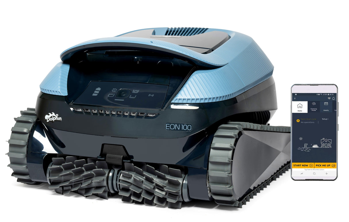 Dolphin Eon 100i Senza Fili Cordless - Bluetooth / Wi-Fi - APP Maytronics One - JetIQ - UltraRun – SmartMap - Robot Piscina a Batteria fino a 15 Mt – NOVITA’