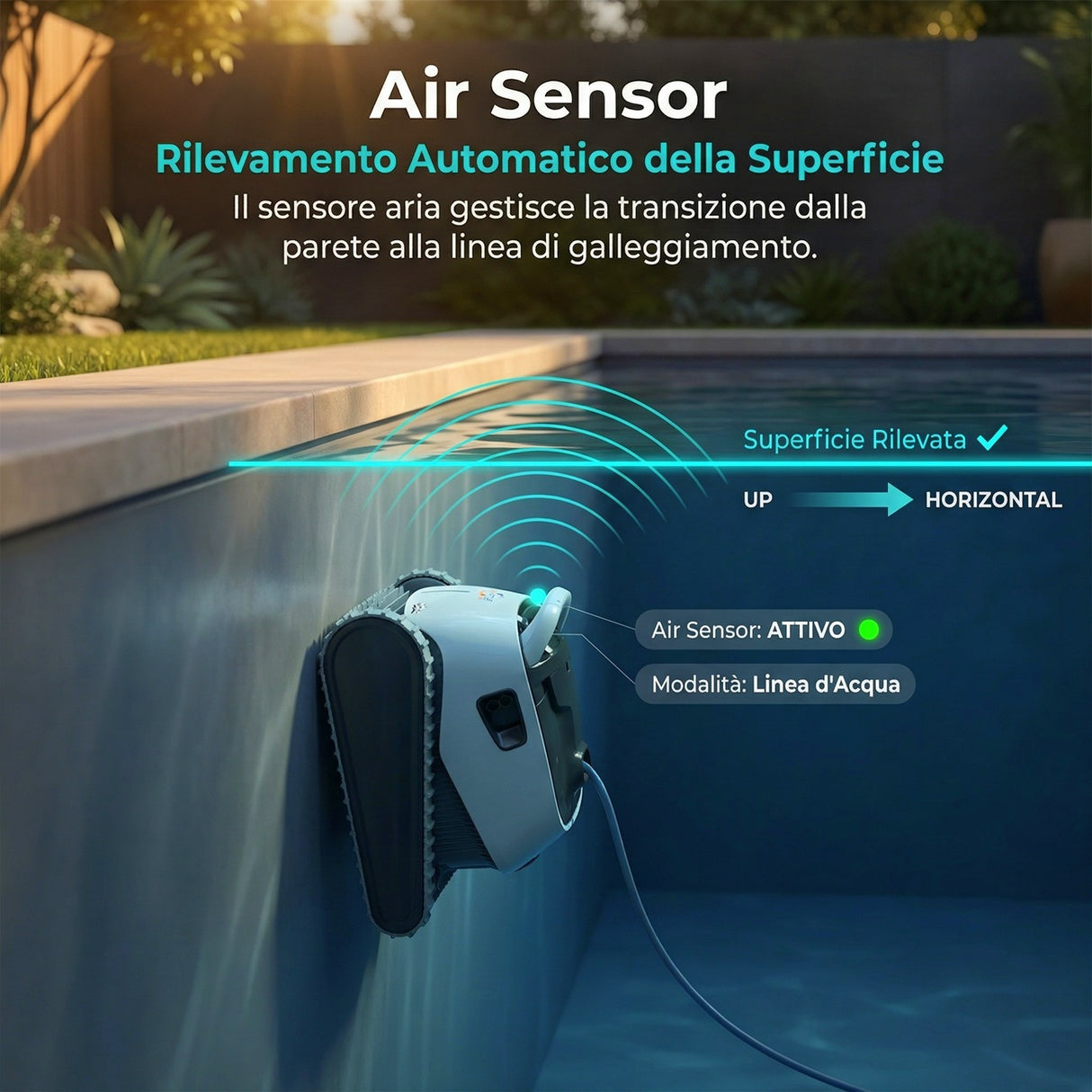 Dolphin Poolstyle 35 Digital Robot Pulitore Elettrico Piscina fino a 12 Mt - FONDO + PARETI + LINEA - MY2026