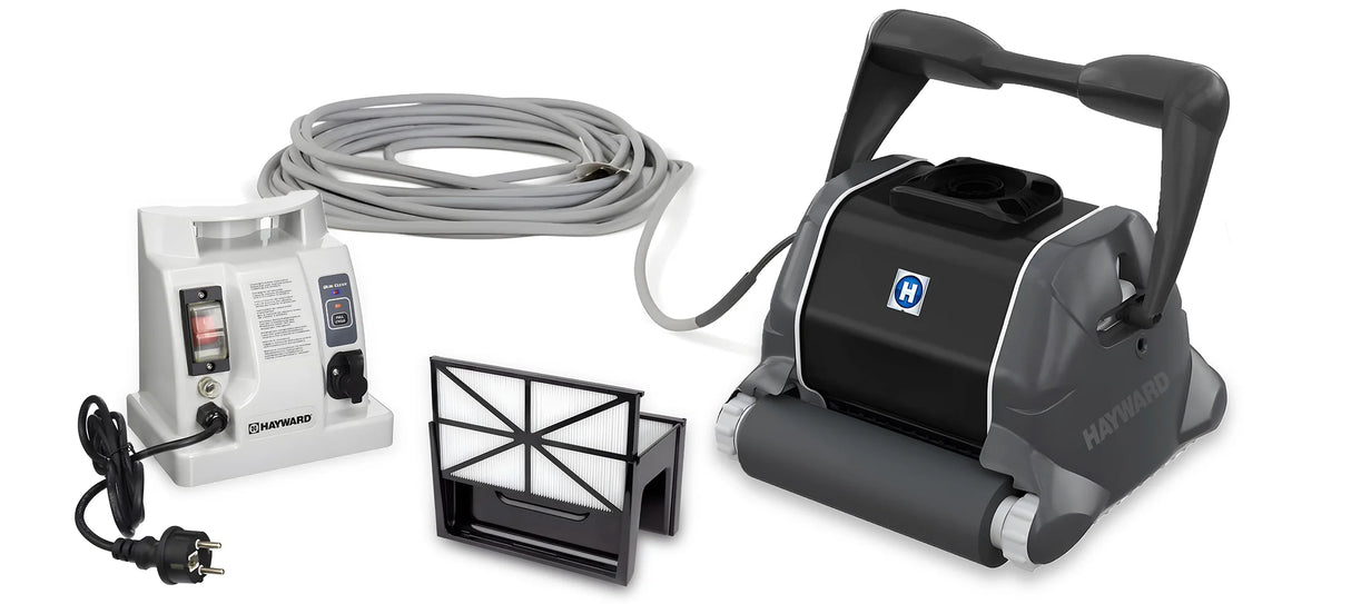 Robot piscina Hayward TigerShark XL QC con spazzole Wonder, cavo e filtro.