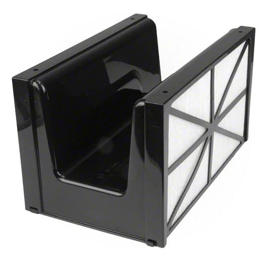 Valvola supporto filtrante con 2 cartucce a trama fine per robot piscina Hayward Tiger Shark.