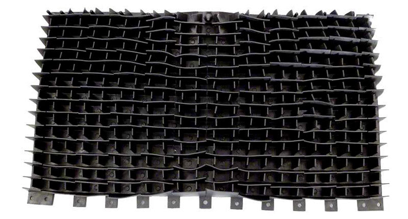 Spazzola PVC lunga per robot piscina Hayward, modello RCX26008, vista frontale.