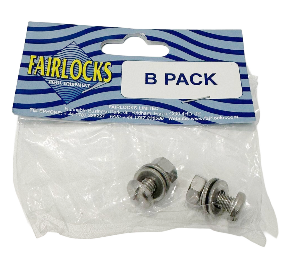 Set di viti di ricambio per aspirafango Fairlocks, confezione B.