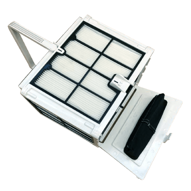 Cestello filtrante grande a gradazione fine 50 micron con guarnizione per robot piscina Maytronics Dolphin.