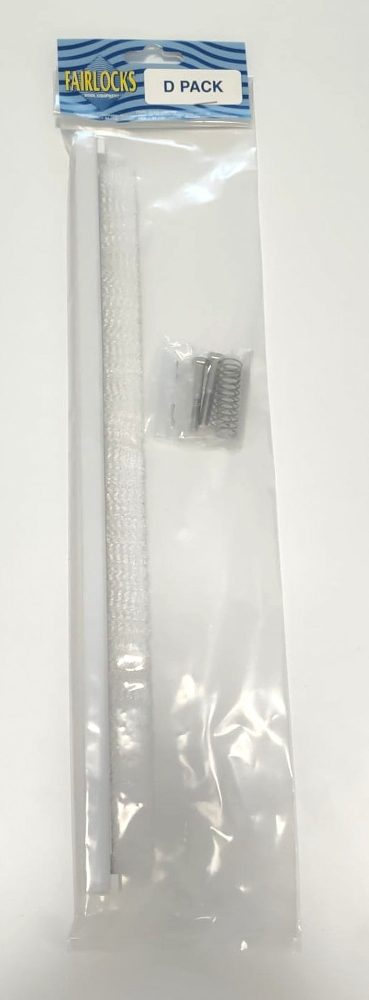 Spazzola di ricambio con viti per aspirafango Fairlocks, confezione trasparente.