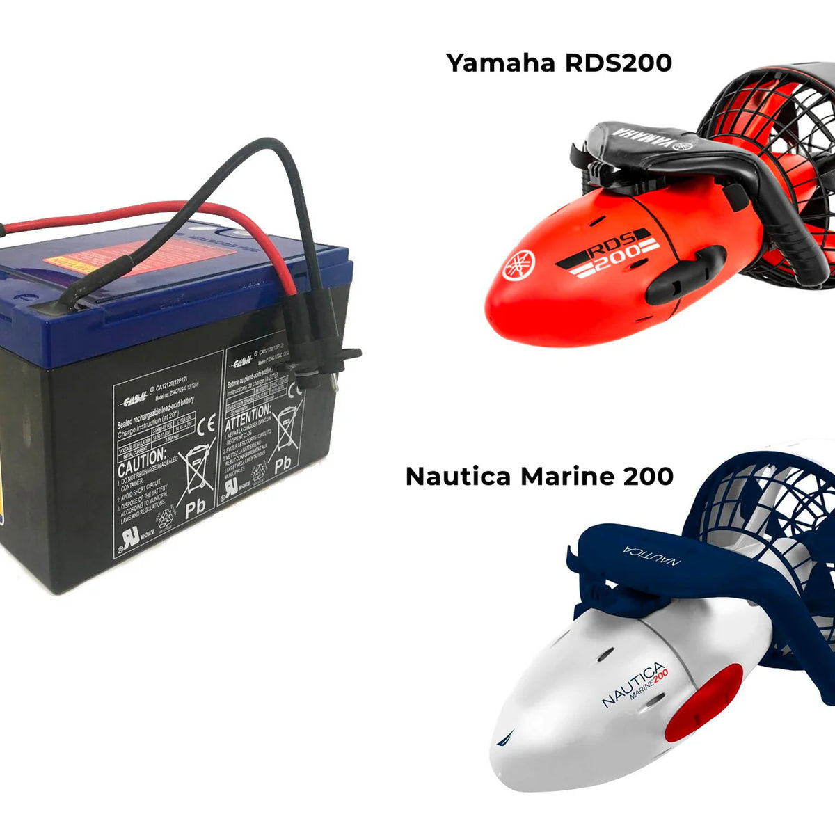 Batteria Seascooter Yamaha RDS200 & Nautica Marine 200 - 12V / 7
