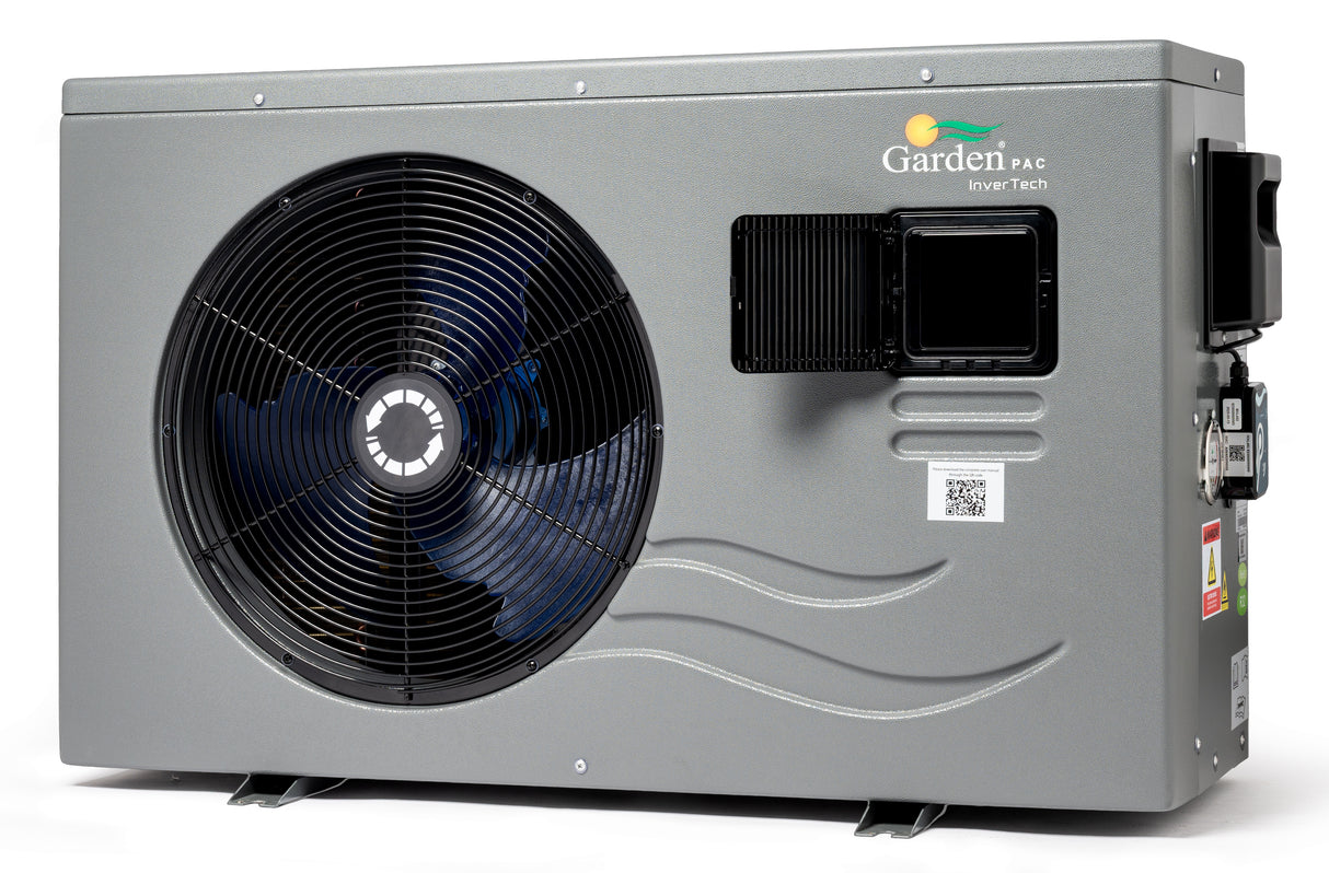 Garden Pac Pro Full-Inverter Heat & Cool 9 / 12 / 16 / 20 Kw - 25 / 95 Metri Cubi - Pompa di Calore Piscina Full Inverter Reversibile ad Alto Rendimento Wi-Fi App Smart Control - Compressore Alta Qualità