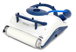 Robot piscina Dolphin Pool UP Digital, bianco e blu, per pulizia fondo e pareti fino a 8 metri.