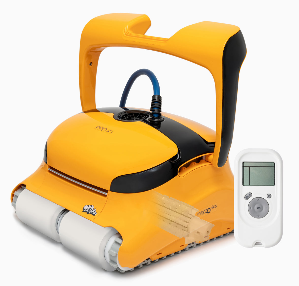 Robot piscina Dolphin PRO X1 con radiocomando, adatto per piscine fino a 20 metri.