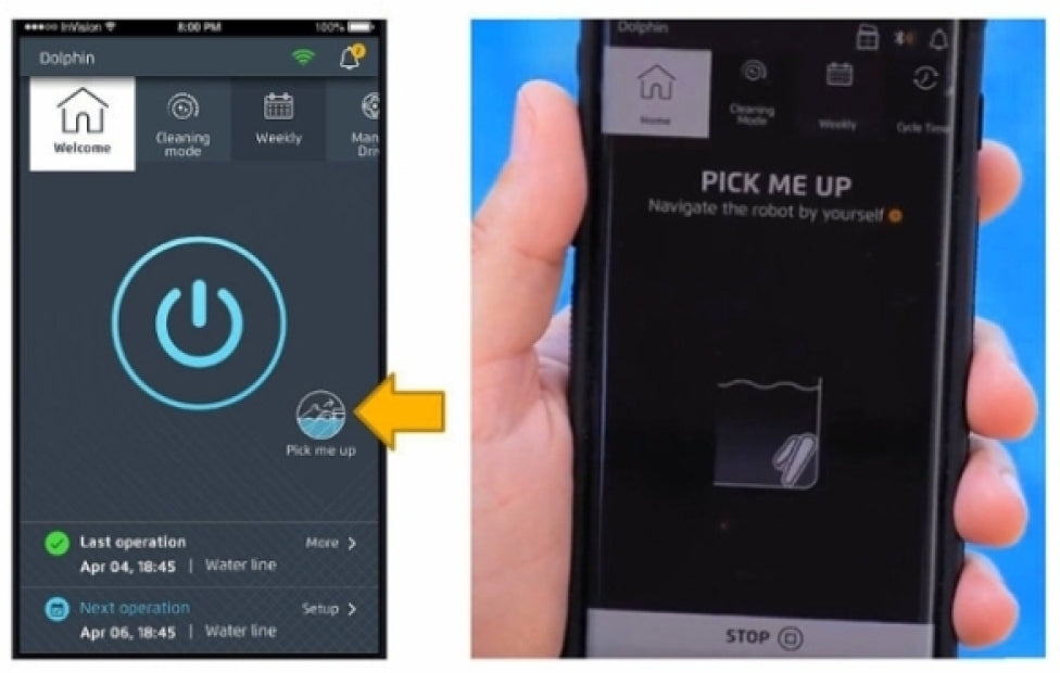Dolphin PROX 90i IoT Wi-Fi APP MyDolphin Plus Bluetooth Timer Gyro Digital - Robot Elettrico Pulitore per Piscina fino a 20 Mt - MY2024