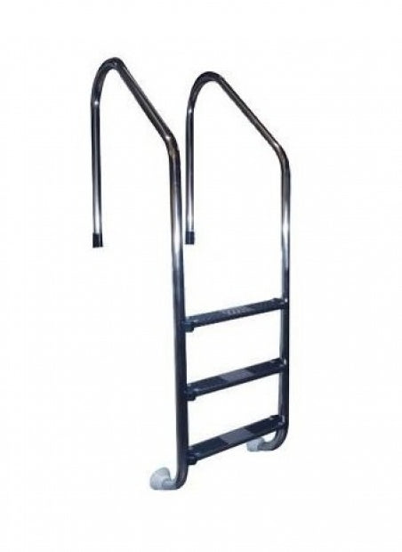 Scaletta di Risalita Modello Trianon per Piscina con Skimmer in Acciaio Inox AISI 316 - 4 Scalini - Compatibile con Elettrolisi al Sale
