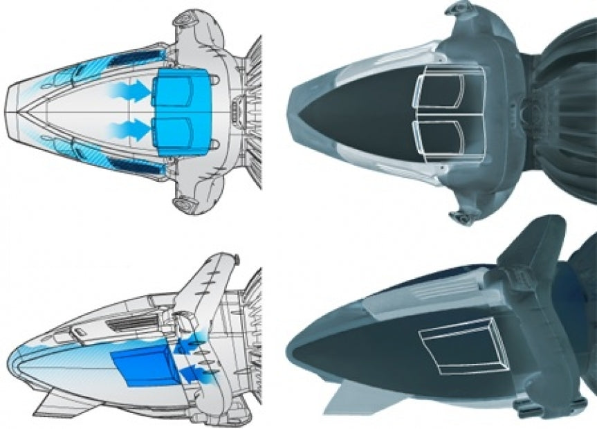 Acquascooter Seascooter Yamaha 350 Lithium Batteria al Litio - Propulsore Subacqueo - Km/h 6 - Profondità Mt 40 - Watt 350 - ULTIMI PEZZI