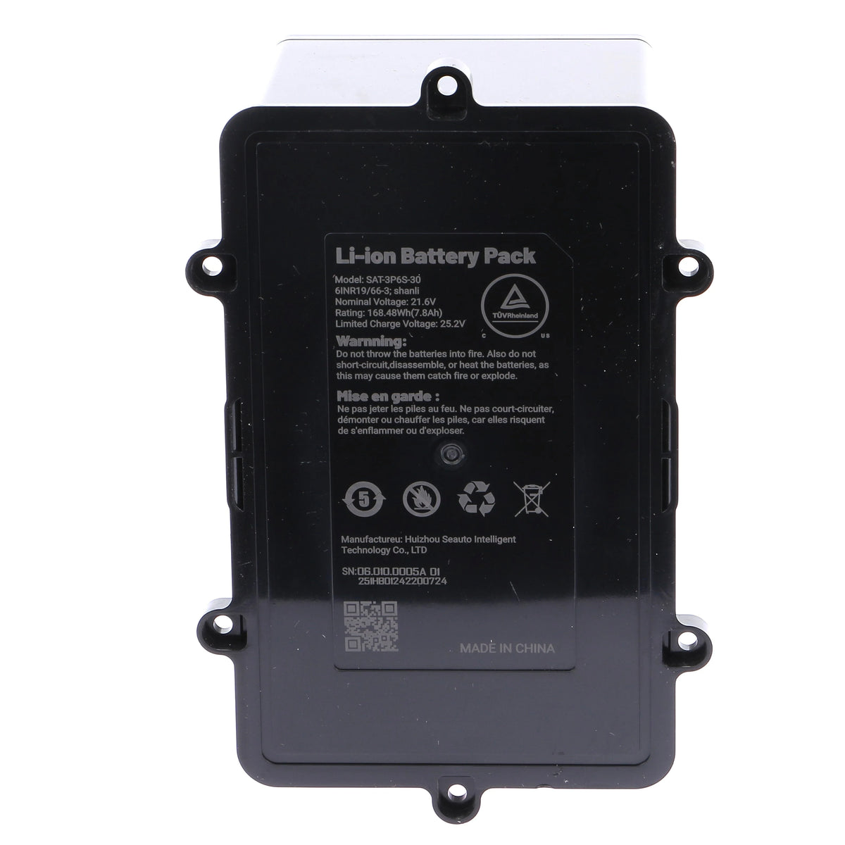 Batteria al Litio 7,8 Ah per Robot Piscina a Batteria Maytronics Niya Sonar 30 - F3 / Niya Tracker 35 / 06.013.0024A-SP