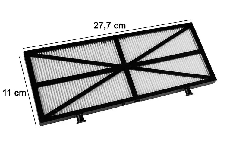 Cartuccia filtro a trama fine 50 micron, dimensioni 27,7x11 cm, per robot piscina Maytronics vari modelli.
